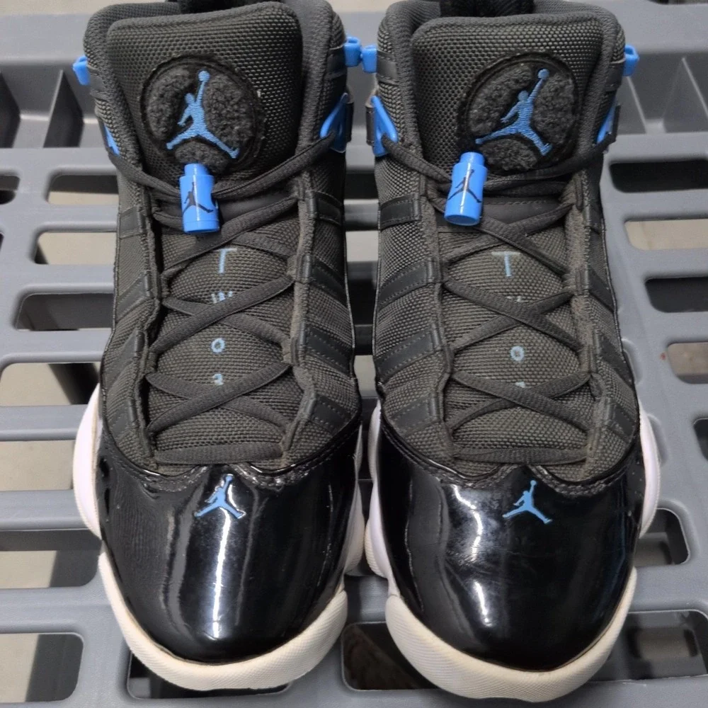 Air Jordan‎ 6 Rings Black University Blue basketball shoe